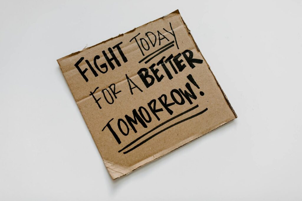 a message on a carton